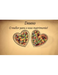 Postal DESEXO O mellor para o voso matrimionio