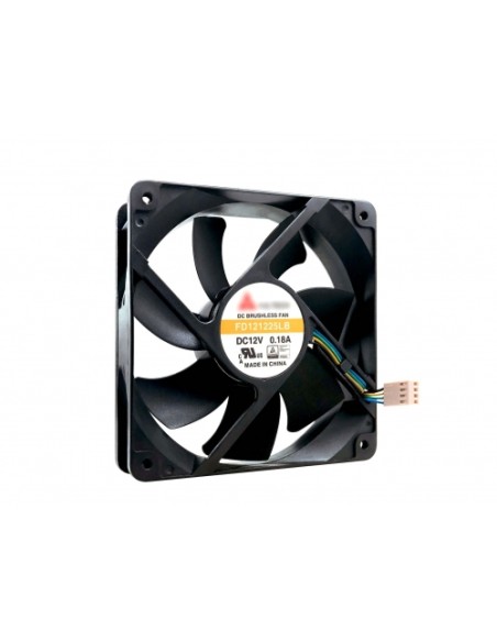 FAN-12CM-T01 sistema de refrigeración para ordenador Universal Ventilador Negro
