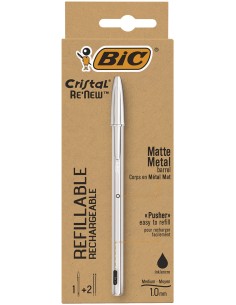 Cristal Renew Negro Bolígrafo 1 pieza(s)