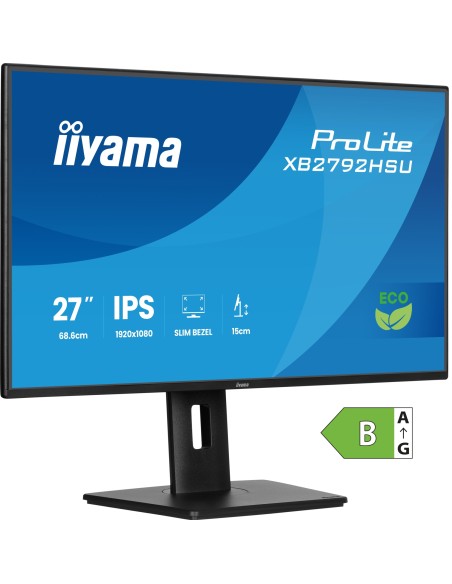 ProLite XB2792HSU-B1 pantalla para PC 68,6 cm (27") 1920 x 1080 Pixeles Full HD LED Negro