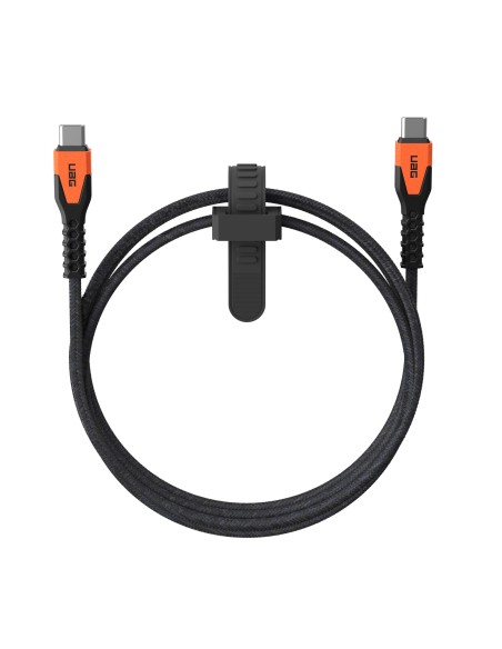 Kevlar cable USB 1,5 m USB 2.0 USB C Negro, Naranja
