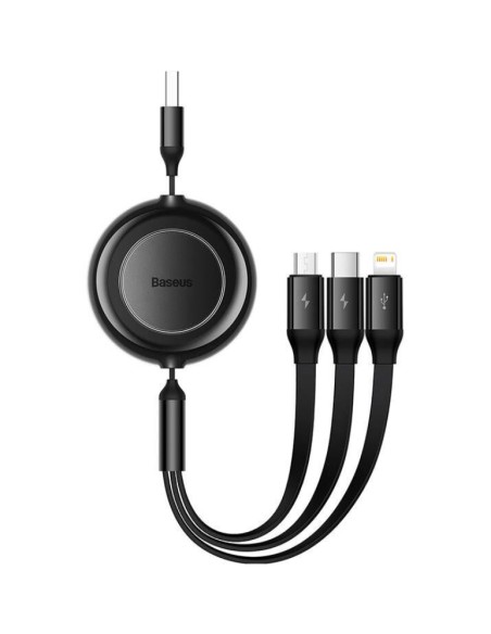 CAMJ010001 cable USB USB 3.2 Gen 1 (3.1 Gen 1) 1,1 m USB A USB C/Micro USB-A/Lightning Negro