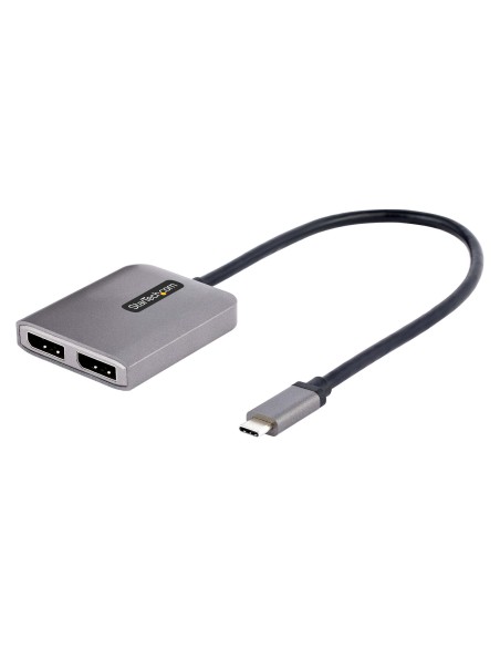 Adaptador USB-C a DisplayPort 1.4 Doble - Hub MST USB C Multi Monitor - Divisor Multiplicador DP Doble 5K 60Hz DP - HDR - con Ca