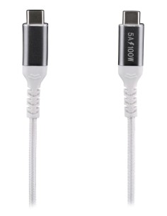 TCUSBC100W cable USB USB 3.2 Gen 1 (3.1 Gen 1) 2 m USB C Aluminio, Blanco