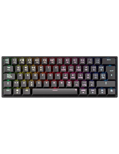 NS-KB-PYROSV2 teclado Juego USB + RF Wireless + Bluetooth QWERTY Español Negro
