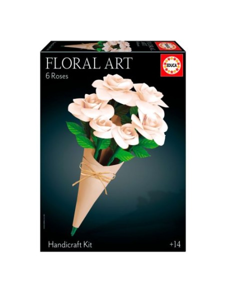 FLORAL ART 6 ROSAS BLANCAS