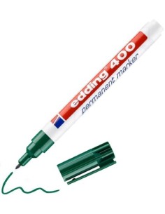 C 10 ROTULADOR EDDING 400 VERDE PERMANENTE
