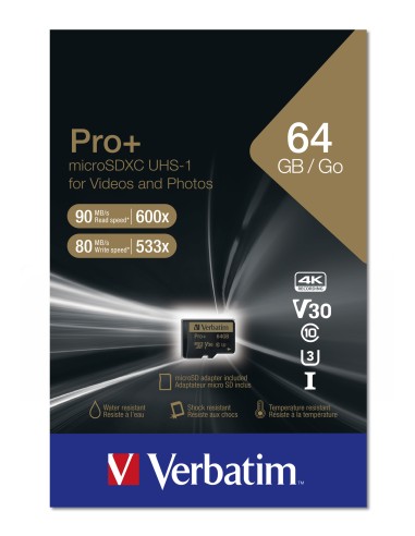 Pro+ 64 GB MicroSDHC MLC Clase 10