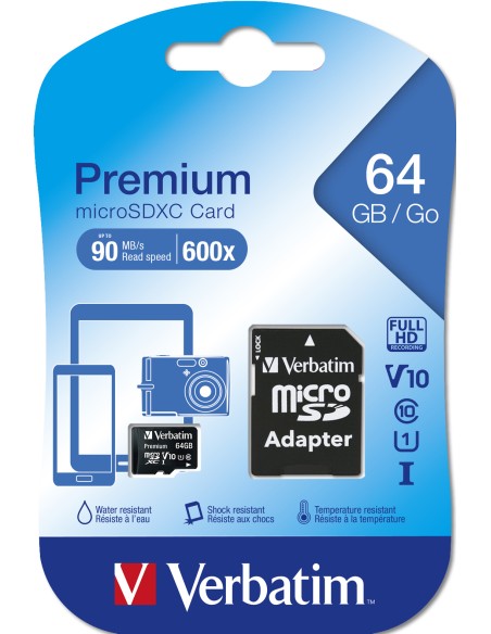 Premium 64 GB MicroSDXC Clase 10