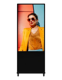 DS-D6055UN-D/S pantalla de señalización Diseño de quiosco 139,7 cm (55") LED Wifi 500 cd / m² 4K Ultra HD Negro Procesador incor