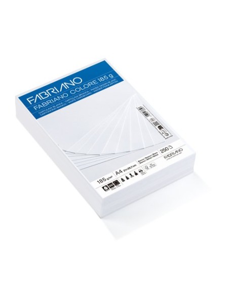 CARTULINA A4 FABR. 185g P/250 BLANCO