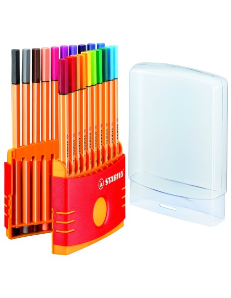  ESTUCHE 20 COLORES COLORPARADE STABILO POINT 88 PUNTA FIBRA 