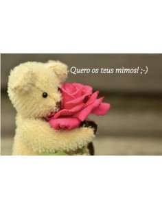 Postal Quero os teus mimos