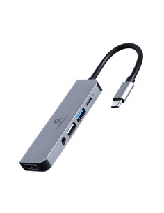 A-CM-COMBO5-02 base para portátil y replicador de puertos Alámbrico USB 3.2 Gen 1 (3.1 Gen 1) Type-C Plata