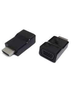 A-HDMI-VGA-001 cambiador de género para cable Negro