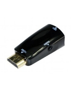 A-HDMI-VGA-02 cambiador de género para cable VGA (D-Sub) Negro