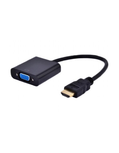 A-HDMI-VGA-03 adaptador de cable de vídeo 0,15 m HDMI tipo A (Estándar) VGA (D-Sub) Negro