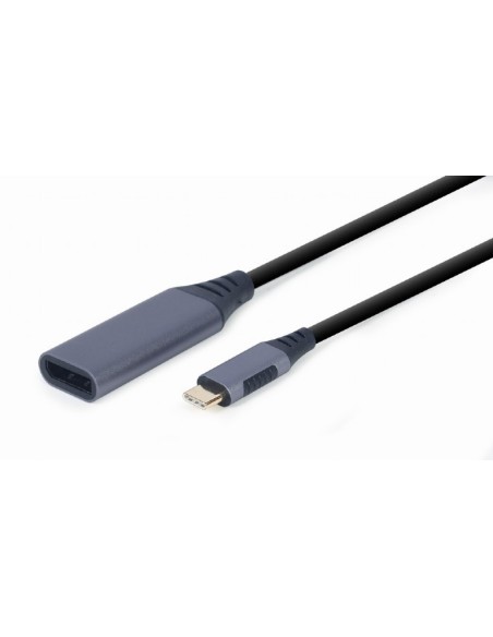A-USB3C-DPF-01 adaptador de cable de vídeo 0,15 m USB Tipo C DisplayPort Negro, Gris
