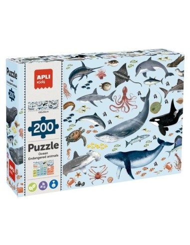 PUZZLE EDUCATIVO APLI MARINOS 200pz.