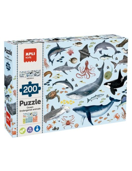 PUZZLE EDUCATIVO APLI MARINOS 200pz.