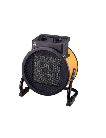 TI-20 calefactor eléctrico Interior Negro, Amarillo 2000 W Ventilador eléctrico