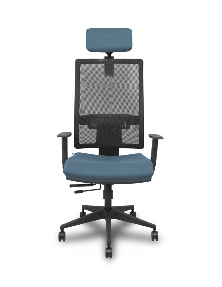 Silla Horna traslack bali gris oscuro brazos 1D ruedas engomadas 65mm y cabecero regulable