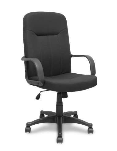 Sillón Villa basculante tela color negro