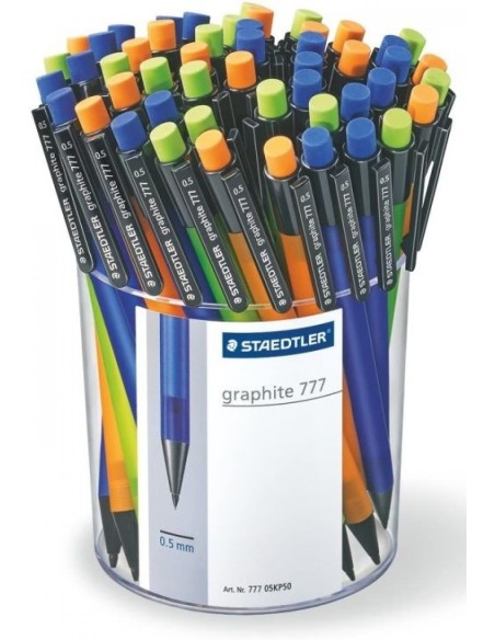 EXP 50 PORTAMINAS GRAPHITE 777 05MM COLORES SURTIDOS