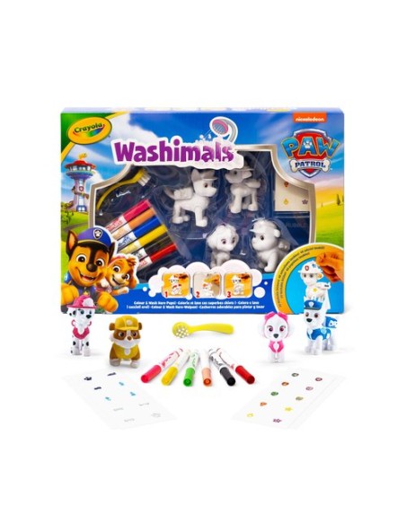 JUEGO CRAYOLA WASHIMALS SET PAW PATROL
