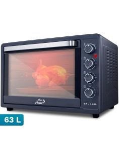 HR-63MAX horno 63 L 2200 W Negro, Acero