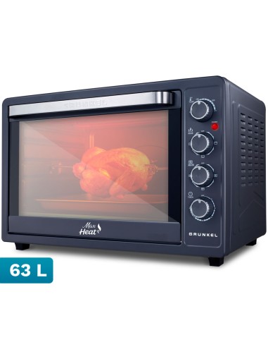 HR-63MAX horno 63 L 2200 W Negro, Acero