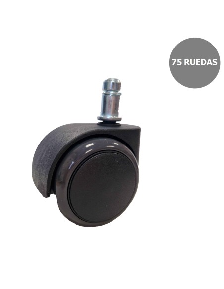 Kit de 75 ruedas engomadas de 50 mm perno 11 mm