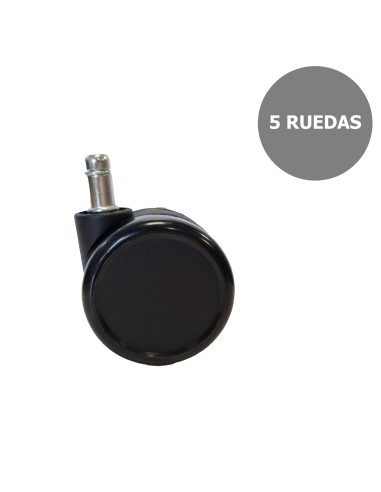 Kit de 5 ruedas de nailon de 65mm.