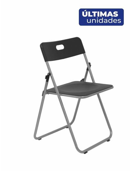Pack 6 sillas plegables Opti547 plástico negro