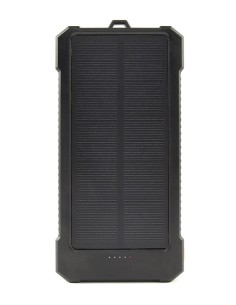 10000 mAh solar power bank Polímero de litio Negro