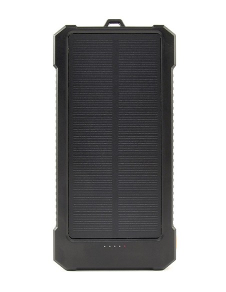 10000 mAh solar power bank Polímero de litio Negro