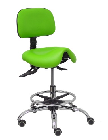 Taburete Zarza similpiel pistacho