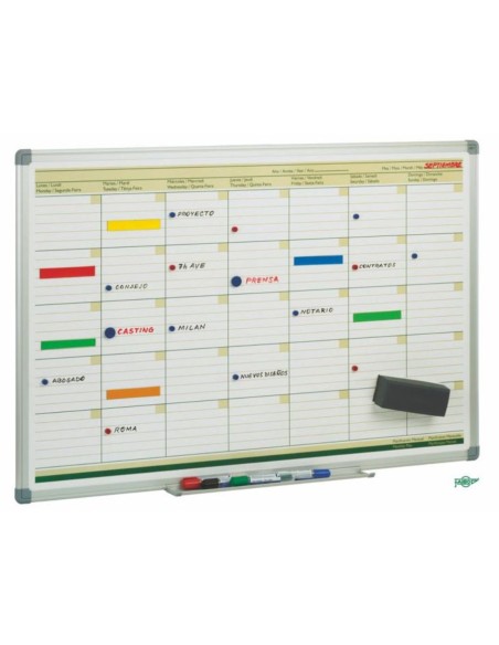 Pizarra planificación mensual 60x90 cm
