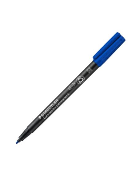 C 10 ROTULADOR LUMOCOLOR 317 AZUL PUNTA M PERMANENTE