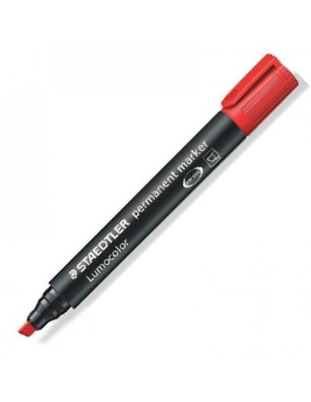 C 10 ROTULADOR LUMOCOLOR 350 ROJO PUNTA BISELADA