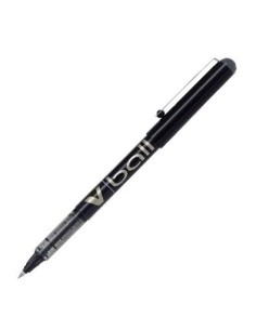 C 12 BOLIGRAFO PILOT V BALL NEGRO PUNTA 05MM