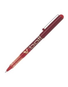 C 12 BOLIGRAFO PILOT V BALL ROJO PUNTA 05MM