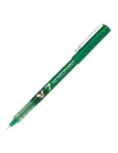 C 12 BOLIGRAFO PILOT V7 VERDE PUNTA 07MM