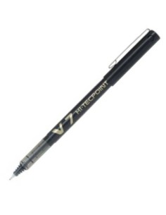 C 12 BOLIGRAFO PILOT V7 NEGRO PUNTA 07MM