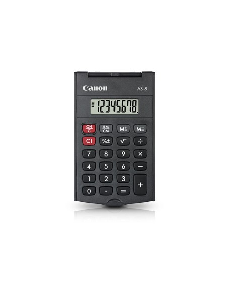 AS-8 calculadora Bolsillo Pantalla de calculadora Gris