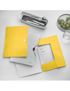 CARPETA SOLAP.LEITZ WOW PP A4 AMARILLO 2