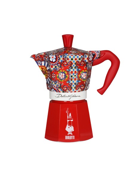 Dolce&Gabbana Moka Express Cafetera italiana Azul, Rojo, Blanco