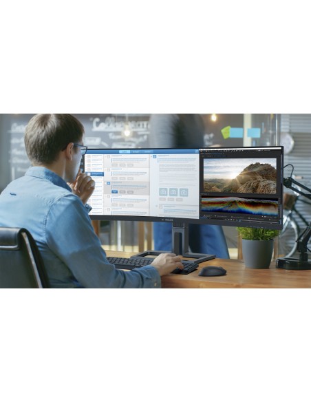 6000 series 45B1U6900C/00 LED display 113 cm (44.5") 5120 x 1440 Pixeles UltraWide Dual Quad HD Negro