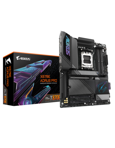 PLACA GIGABYTE X870E AORUS PRO,AMD,AM5,X870E,4DDR5,256GB,2.5GbE LAN,ATX