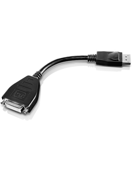 45J7915 adaptador de cable de vídeo 0,2 m DVI-D DisplayPort Negro